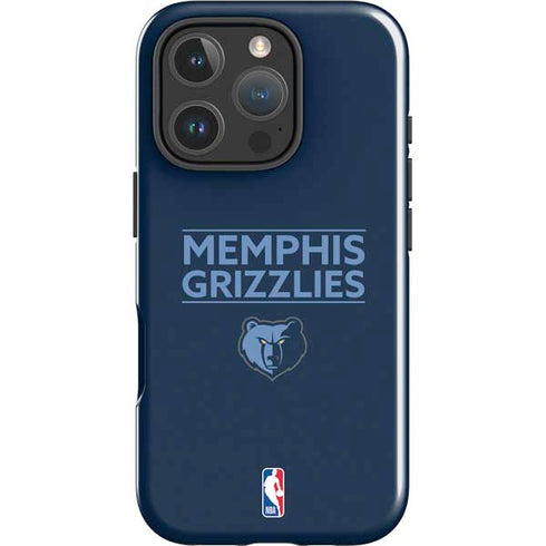 NBA Memphis Grizzlies Standard - Blue iPhone 16 Pro Max Impact Case