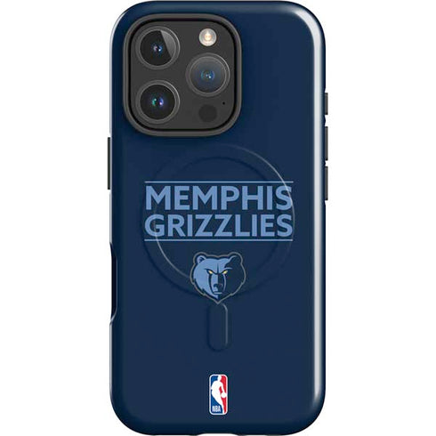NBA Memphis Grizzlies Standard - Blue iPhone 16 Pro Max Magsafe Impact Case