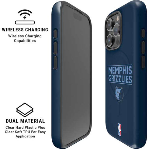 NBA Memphis Grizzlies Standard - Blue iPhone 16 Pro Max Magsafe Impact Case