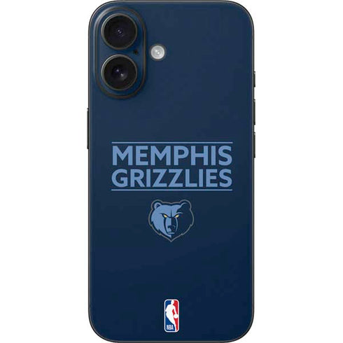 NBA Memphis Grizzlies Standard - Blue iPhone 16 Skin