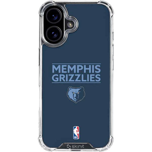 NBA Memphis Grizzlies Standard - Blue iPhone 17 Clear Case
