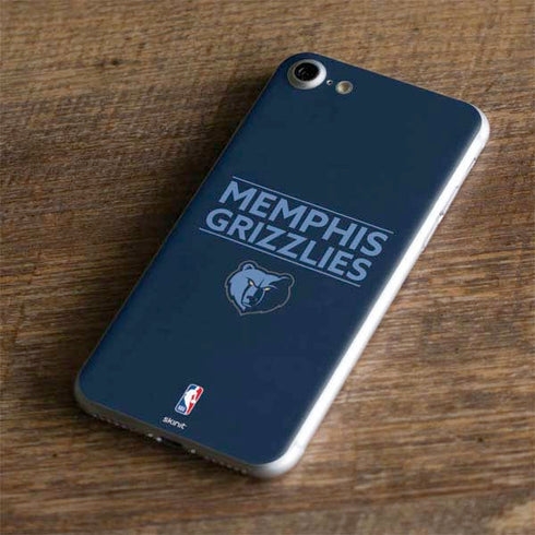 NBA Memphis Grizzlies Standard - Blue iPhone 8 Skin