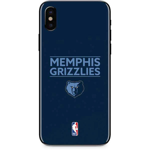 NBA Memphis Grizzlies Standard - Blue iPhone X Skin