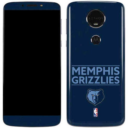 NBA Memphis Grizzlies Standard - Blue Moto E5 Plus Skin