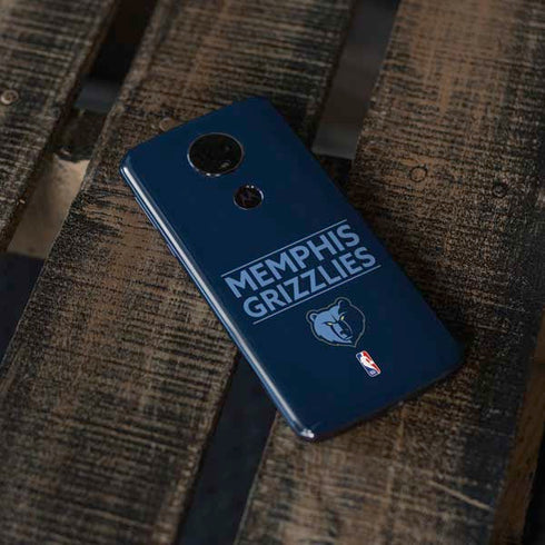 NBA Memphis Grizzlies Standard - Blue Moto E5 Plus Skin