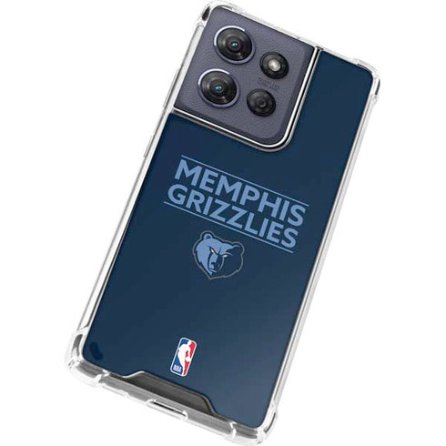 NBA Memphis Grizzlies Standard - Blue Moto G 5G (2025) Clear Case