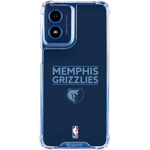 NBA Memphis Grizzlies Standard - Blue Moto G 5G (2024) Clear Case
