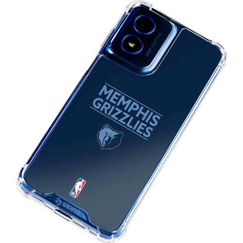 NBA Memphis Grizzlies Standard - Blue Moto G 5G (2024) Clear Case