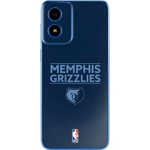 NBA Memphis Grizzlies Standard - Blue Moto G Play 4G (2024) Skin