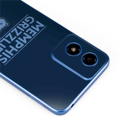 NBA Memphis Grizzlies Standard - Blue Moto G Play 4G (2024) Skin