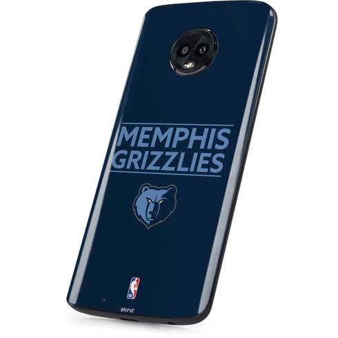 NBA Memphis Grizzlies Standard - Blue Moto G6 Skin