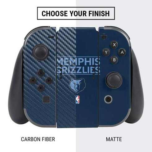 NBA Memphis Grizzlies Standard - Blue Nintendo Switch Bundle Skin