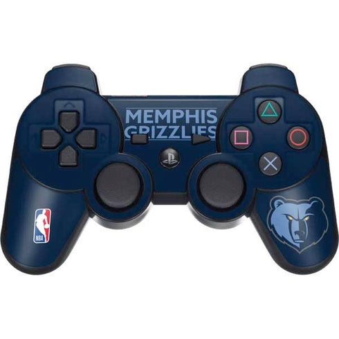 NBA Memphis Grizzlies Standard - Blue PS3 Dual Shock wireless controller Skin