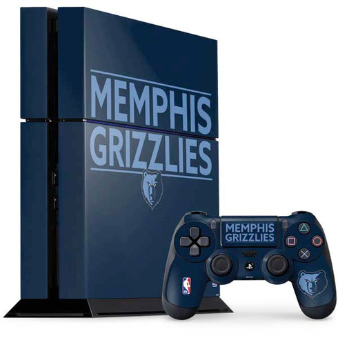 NBA Memphis Grizzlies Standard - Blue PS4 Console and Controller Bundle Skin