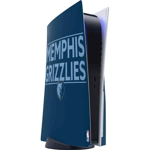 NBA Memphis Grizzlies Standard - Blue PS5 Console Skin