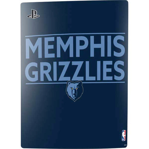 NBA Memphis Grizzlies Standard -  Blue PS5 Console Skin