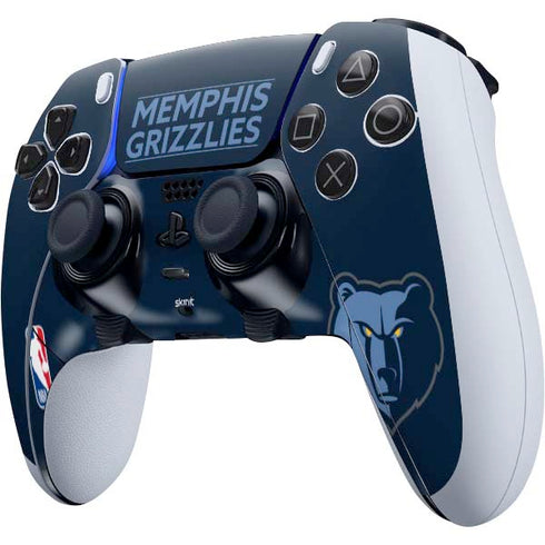 NBA Memphis Grizzlies Standard - Blue PS5 DualSense Edge Pro Controller Skin