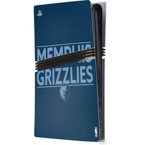 NBA Memphis Grizzlies Standard - Blue PS5 Pro Console Skin