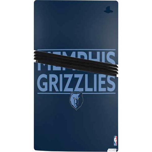 NBA Memphis Grizzlies Standard - Blue PS5 Pro Console Skin