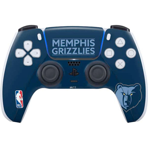 NBA Memphis Grizzlies Standard - Blue PS5 Controller Skin