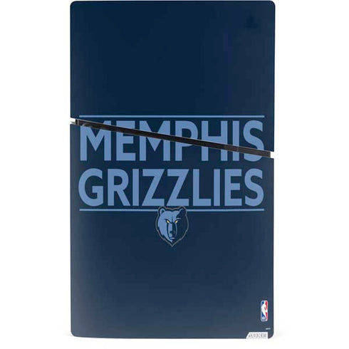 NBA Memphis Grizzlies Standard - Blue PS5 Slim Digital Edition Console Skin