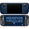 NBA Memphis Grizzlies Standard - Blue Steam Deck Handheld Gaming Computer OLED Skin
