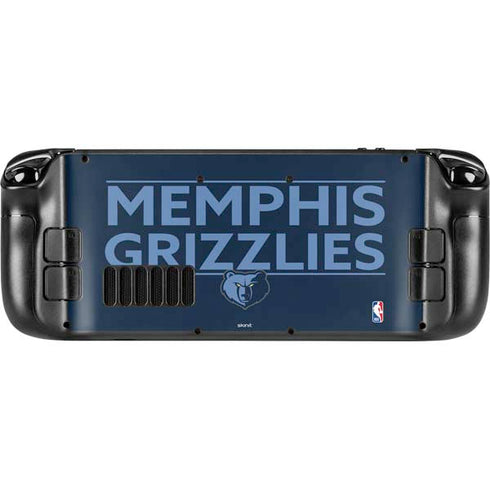NBA Memphis Grizzlies Standard - Blue Steam Deck Handheld Gaming Computer Skin