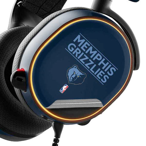 NBA Memphis Grizzlies Standard -  Blue SteelSeries Arctis 3 Skin