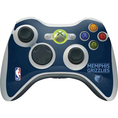 NBA Memphis Grizzlies Standard - Blue Xbox 360 Wireless Controller Skin