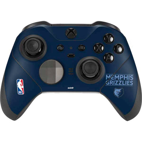 NBA Memphis Grizzlies Standard - Blue Xbox Elite Wireless Controller Series 2 Skin