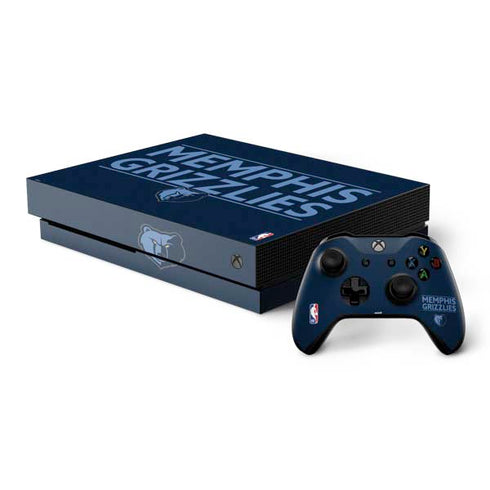 NBA Memphis Grizzlies Standard - Blue Xbox One X Bundle Skin