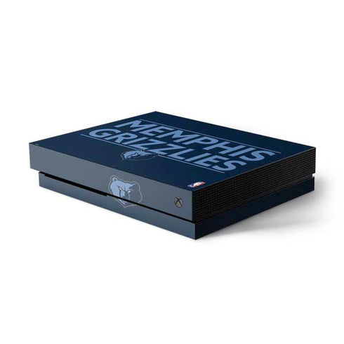 NBA Memphis Grizzlies Standard -  Blue Xbox One X Console Skin