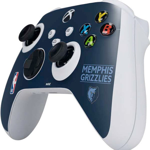 NBA Memphis Grizzlies Standard - Blue Xbox Series S Controller Skin