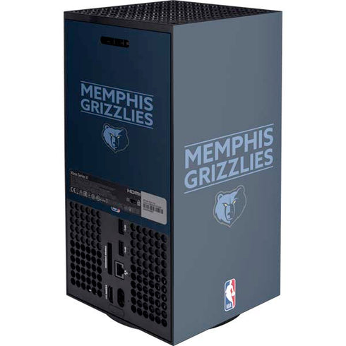 NBA Memphis Grizzlies Standard - Blue Xbox Series X Console Skin