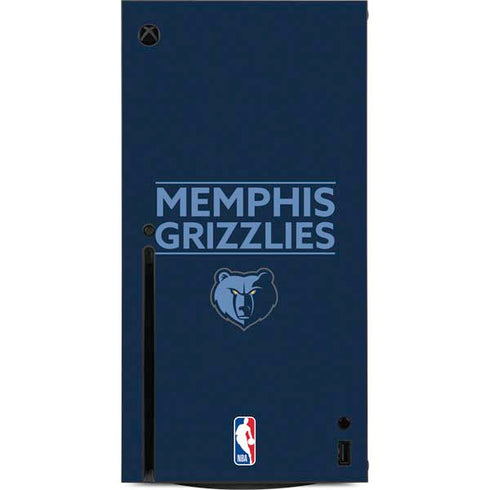 NBA Memphis Grizzlies Standard - Blue Xbox Series X Console Skin