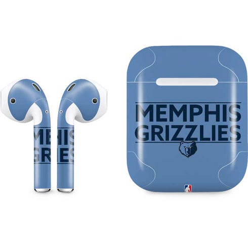 NBA Memphis Grizzlies Standard - Light Blue Apple AirPods Skin