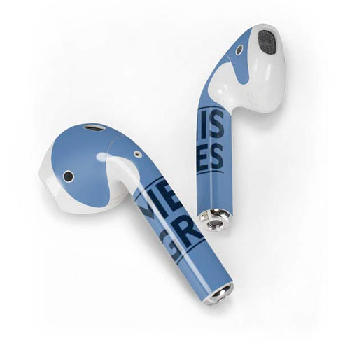 NBA Memphis Grizzlies Standard - Light Blue Apple AirPods Skin