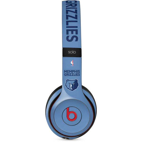 NBA Memphis Grizzlies Standard - Light Blue Beats Solo 2 Wireless Skin