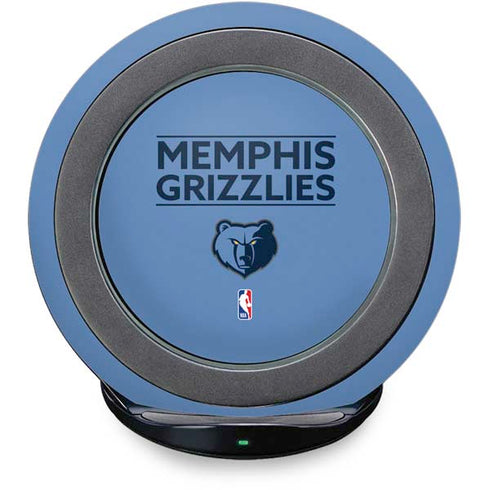 NBA Memphis Grizzlies Standard - Light Blue Fast Charge Wireless Charging Stand Skin