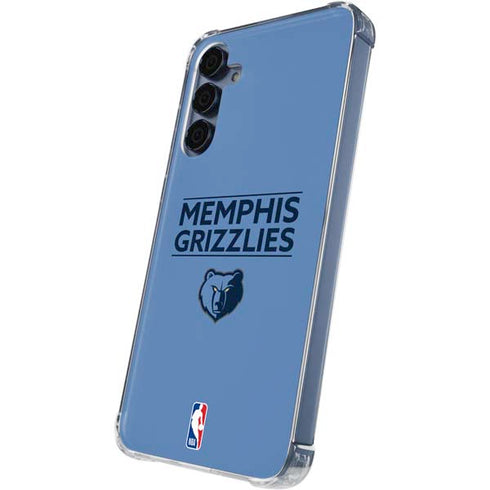 NBA Memphis Grizzlies Standard - Light Blue Galaxy A35 5G Clear Case
