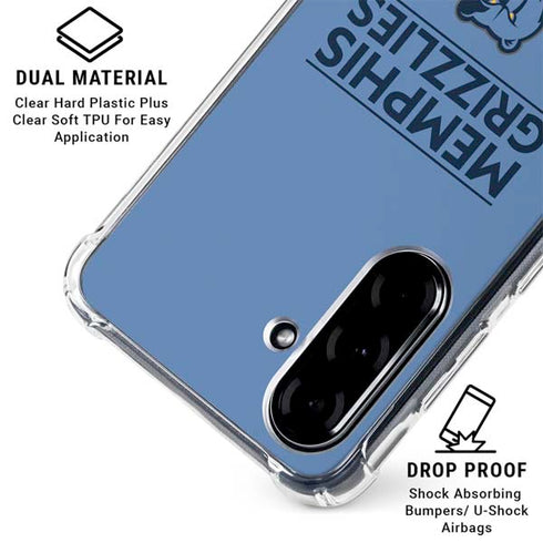 NBA Memphis Grizzlies Standard - Light Blue Galaxy A36 5G Clear Case