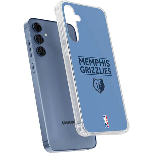 NBA Memphis Grizzlies Standard - Light Blue Galaxy A55 5G Clear Case