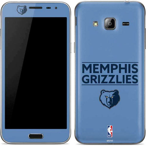 NBA Memphis Grizzlies Standard - Light Blue Galaxy J3 Skin