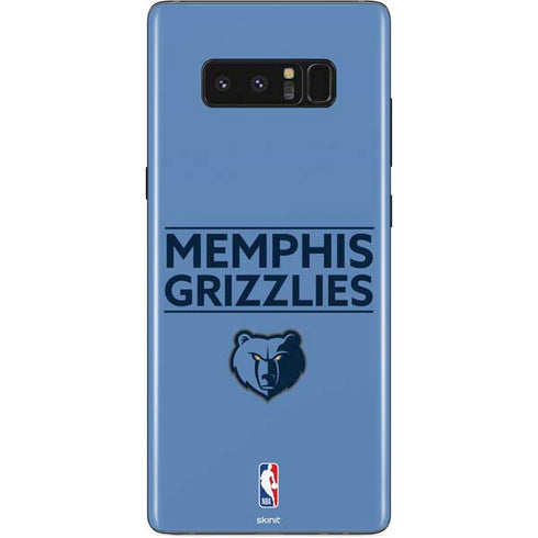 NBA Memphis Grizzlies Standard - Light Blue Galaxy Note 8 Skin