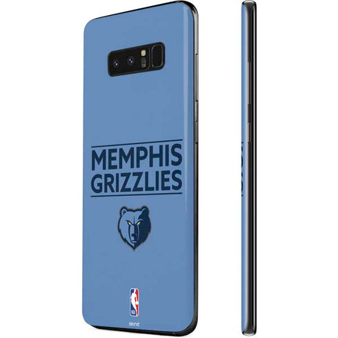 NBA Memphis Grizzlies Standard - Light Blue Galaxy Note 8 Skin