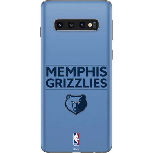 NBA Memphis Grizzlies Standard - Light Blue Galaxy S10 Skin