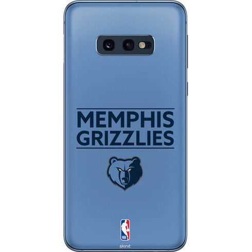 NBA Memphis Grizzlies Standard - Light Blue Galaxy S10e Skin