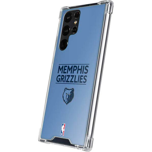 NBA Memphis Grizzlies Standard - Light Blue Galaxy S23 Ultra Clear Case