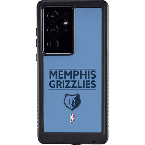 NBA Memphis Grizzlies Standard - Light Blue Galaxy S24 Ultra Waterproof Case
