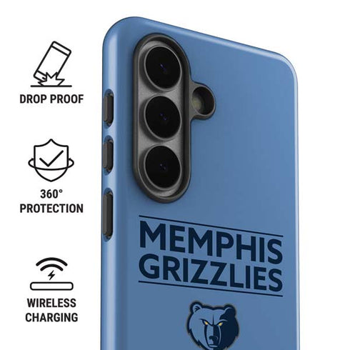 NBA Memphis Grizzlies Standard - Light Blue Galaxy S26 Impact Case